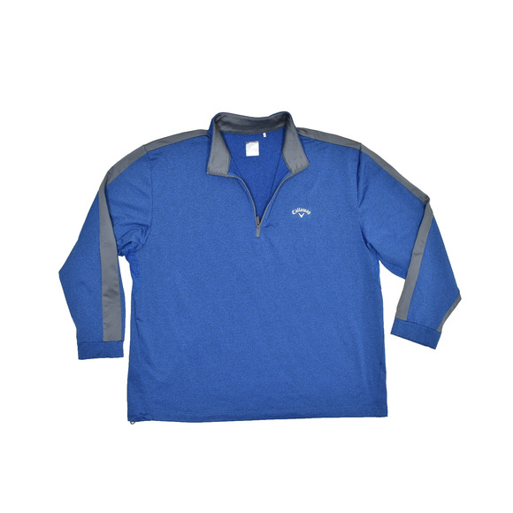 Callaway Men's Blue 1/4 Zip Pullover Golf Sweatshirt Regular Size 2XL Sweater - Picture 1 of 8
